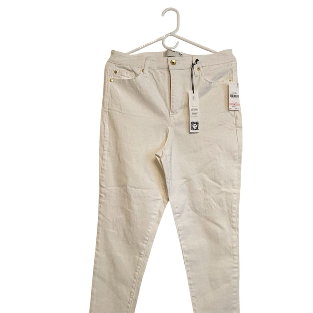 Anne Klein Women's Off-White Skinny Jeans
